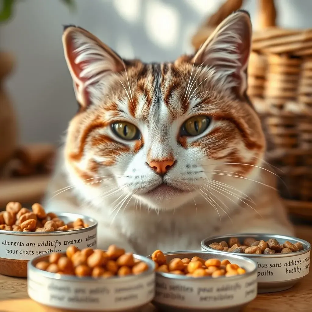 Meilleurs aliments sans additifs pour chats sensibles