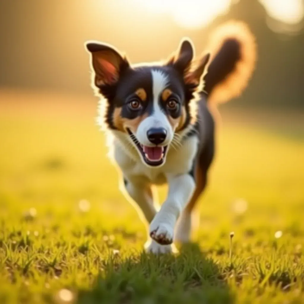 Chien chasse les ombres