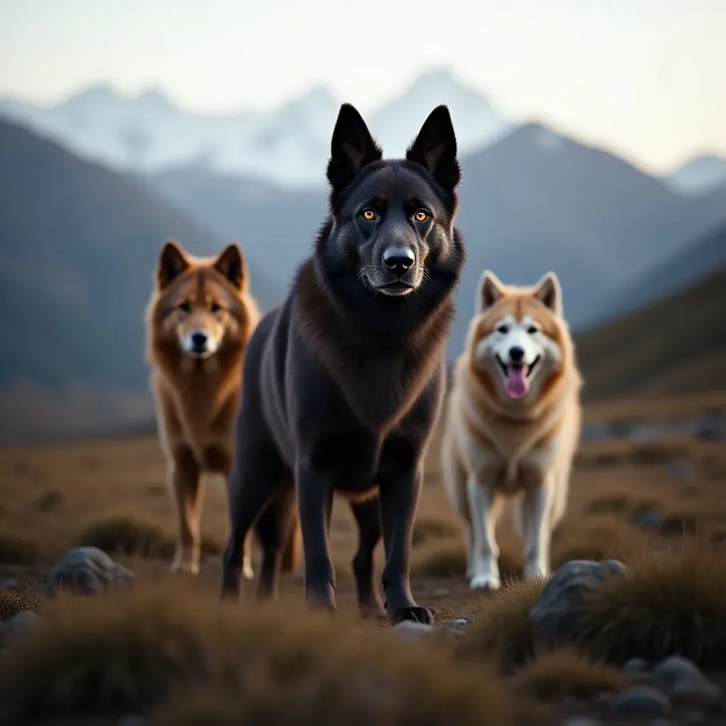 Chien de chasse au loup