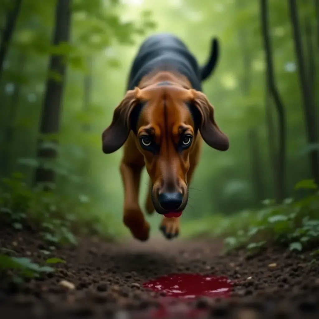 Chien de chasse de sang