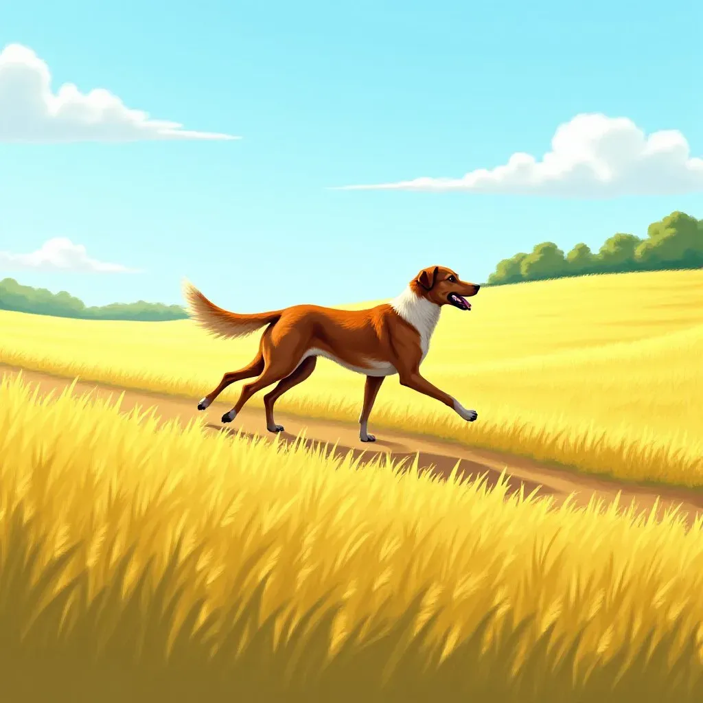 Chien de chasse en fin détective