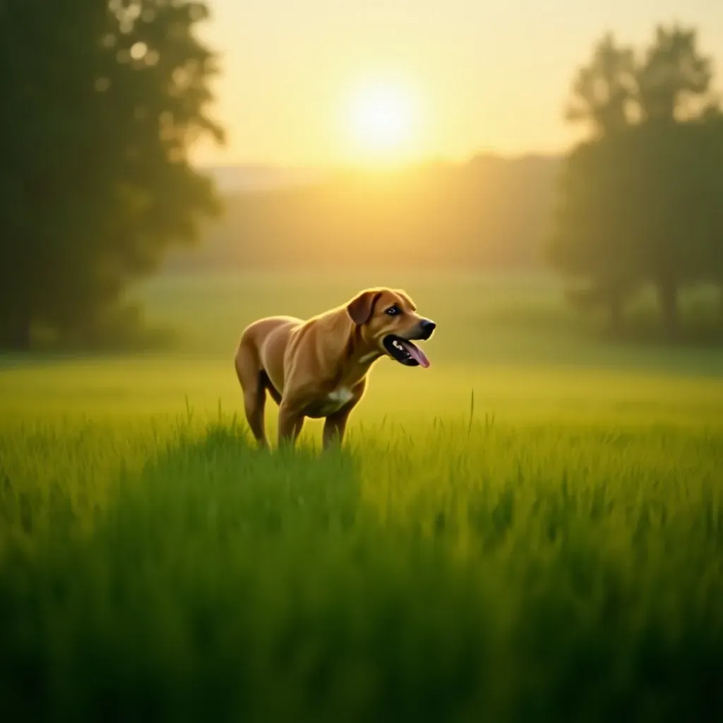 Chiens de chasse en liberté