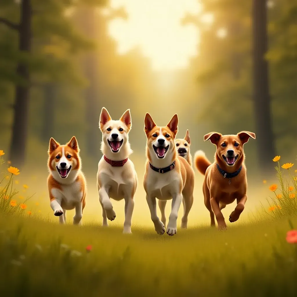 Chiens de Chasse Qui Aboient 