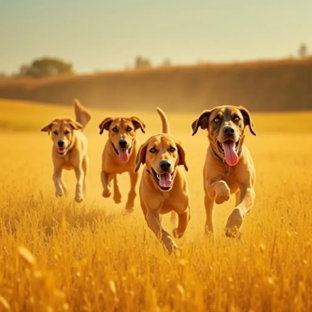  Chiens de Chasse Qui Hurlent 