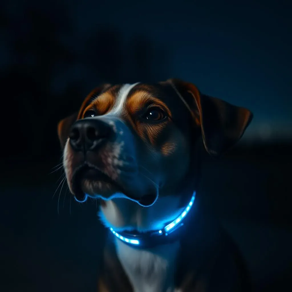 Collier lumineux pour promenades nocturnes : La sécurité de votre chien assurée