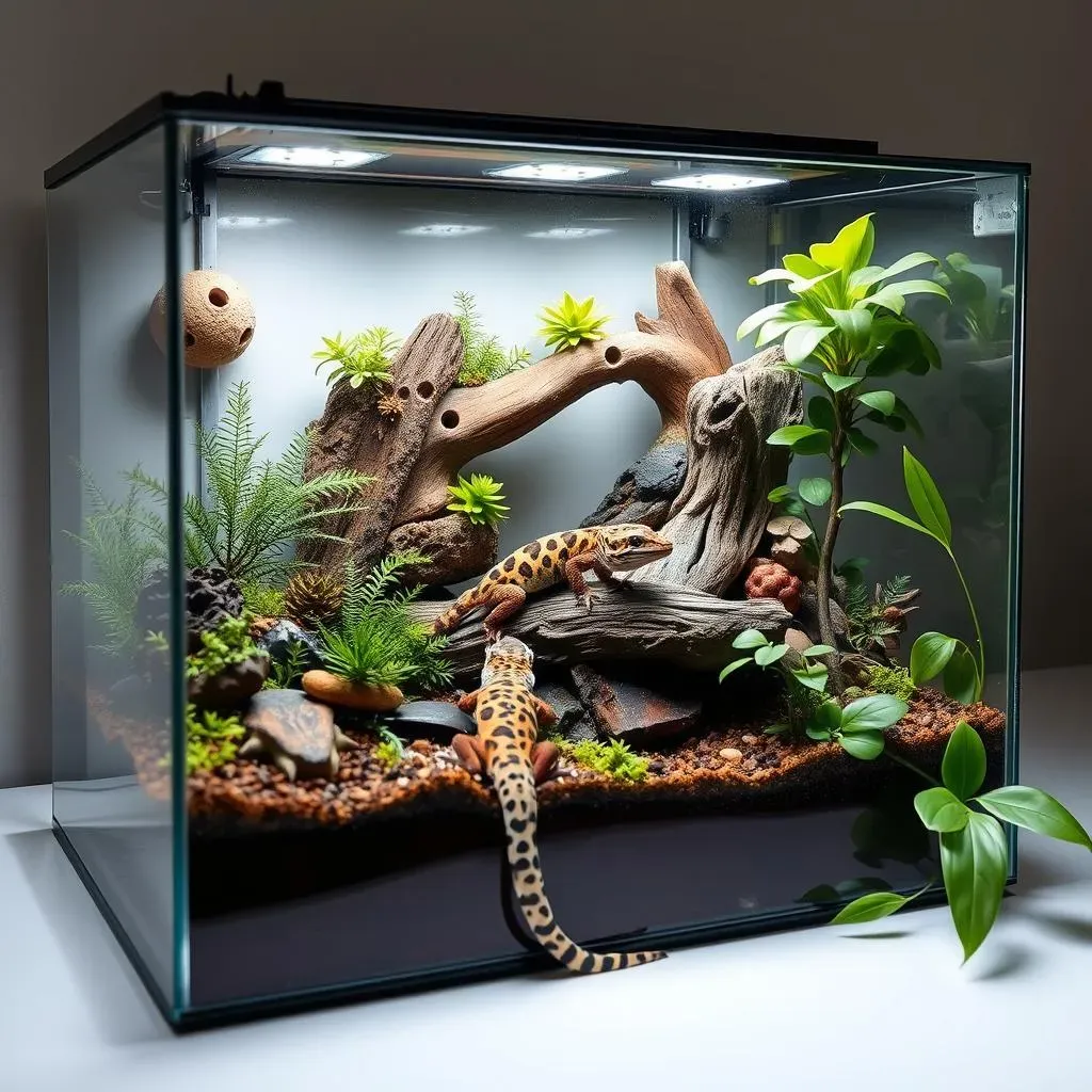 Concevoir un Terrarium Adapté aux Geckos Léopards : Taille, Température et Humidité