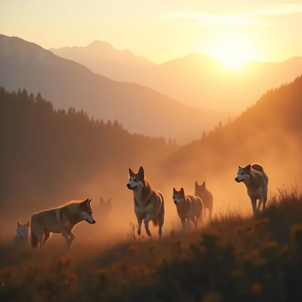 Les Chiens de Chasse aux Loups