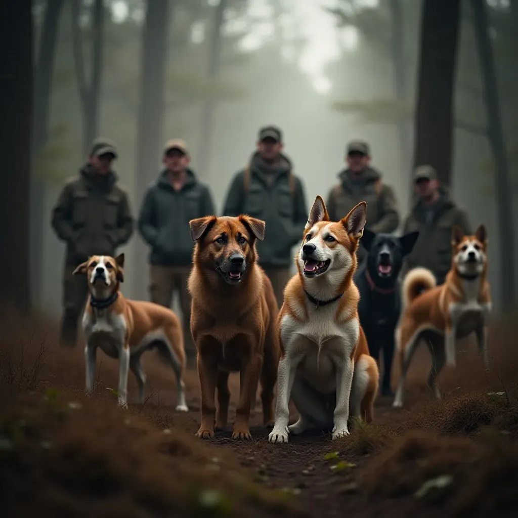 Les chiens de chasse 