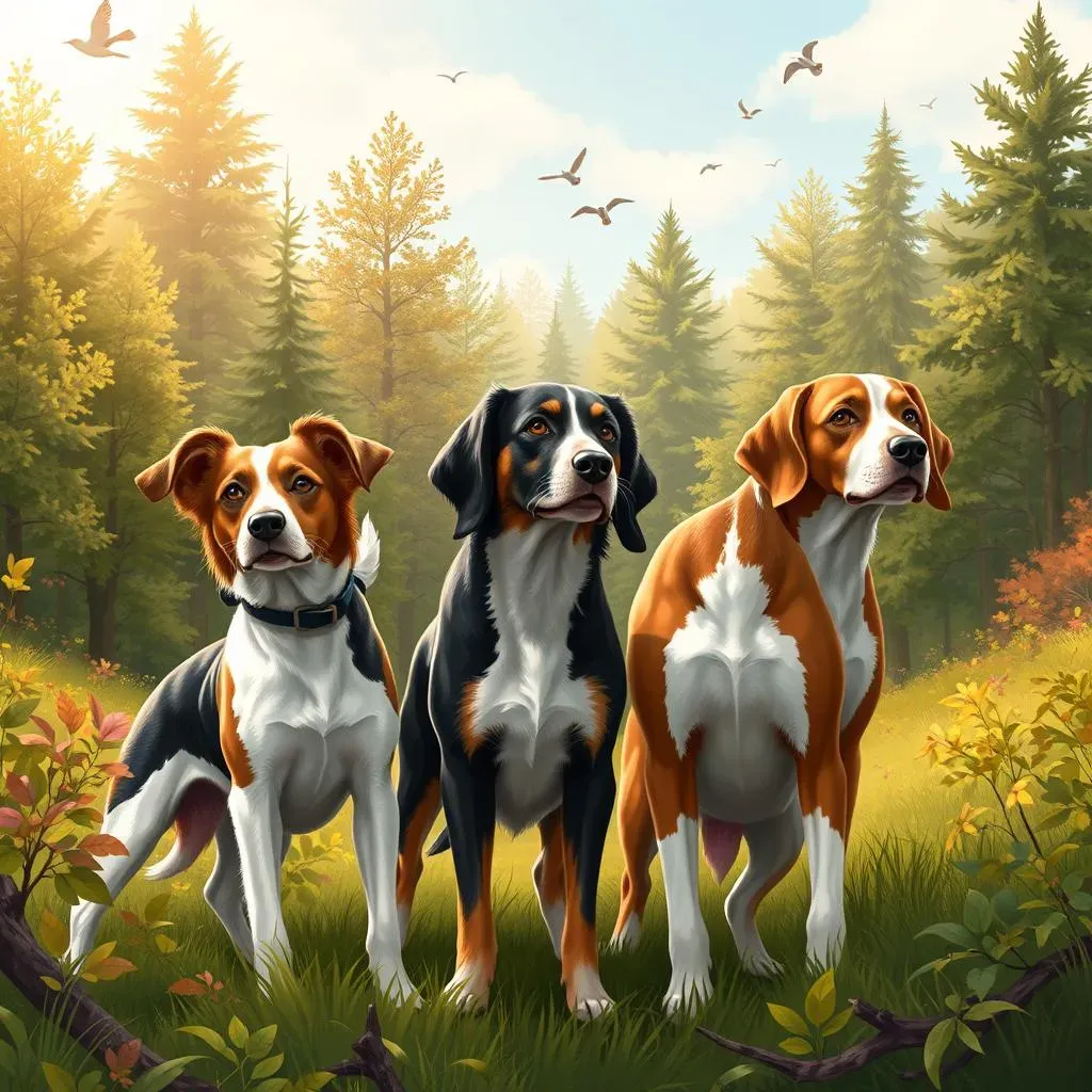 Les différentes races de chiens de chasse françaises