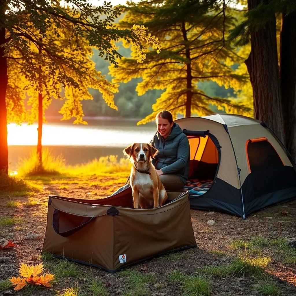 Les meilleures niches pliantes pour camping avec chiens