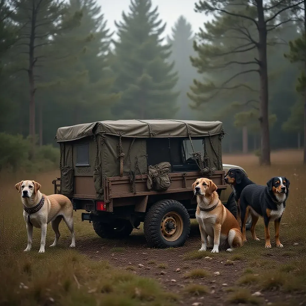 Remorque pour Chien de Chasse 