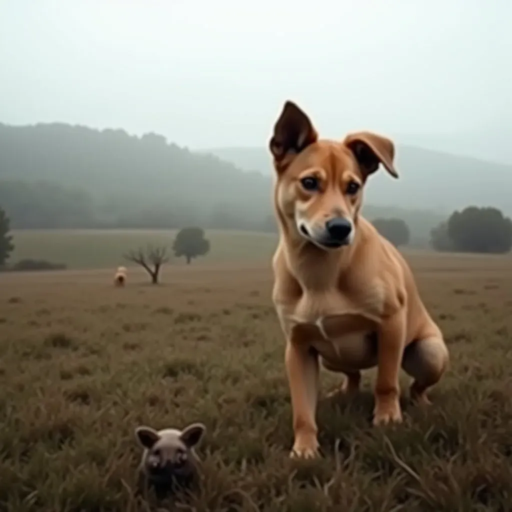 Teckel chien de chasse au sanglier 
