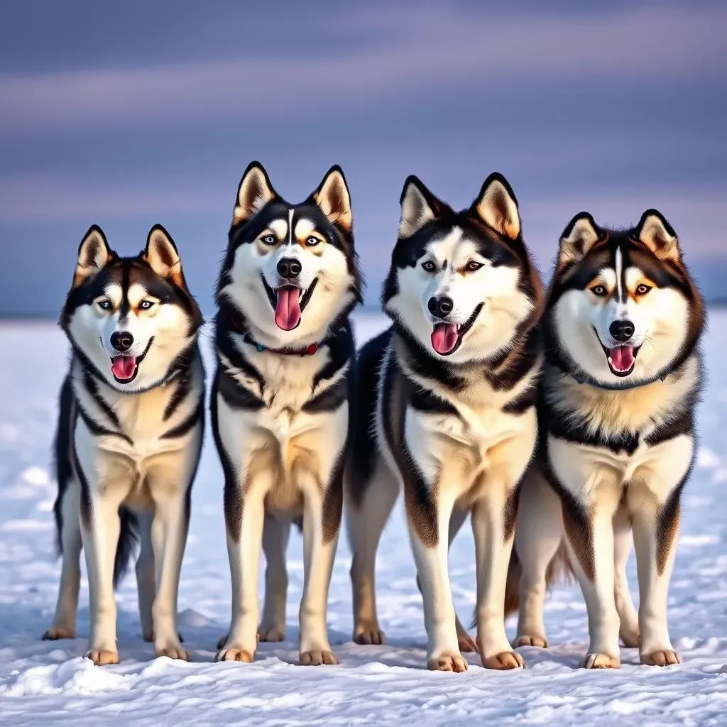 Tempéraments et Niveaux d'Énergie : Husky vs Malamute