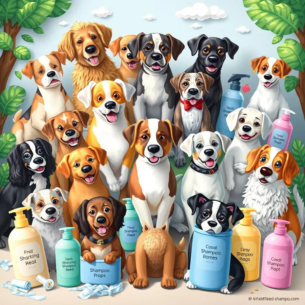 Types de shampoings pour chiens : un monde de mousse