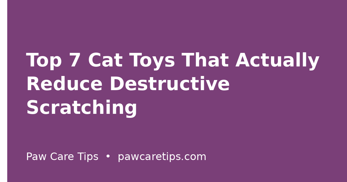 Top 7 Cat Toys That Actually Reduce Destructive Scratching